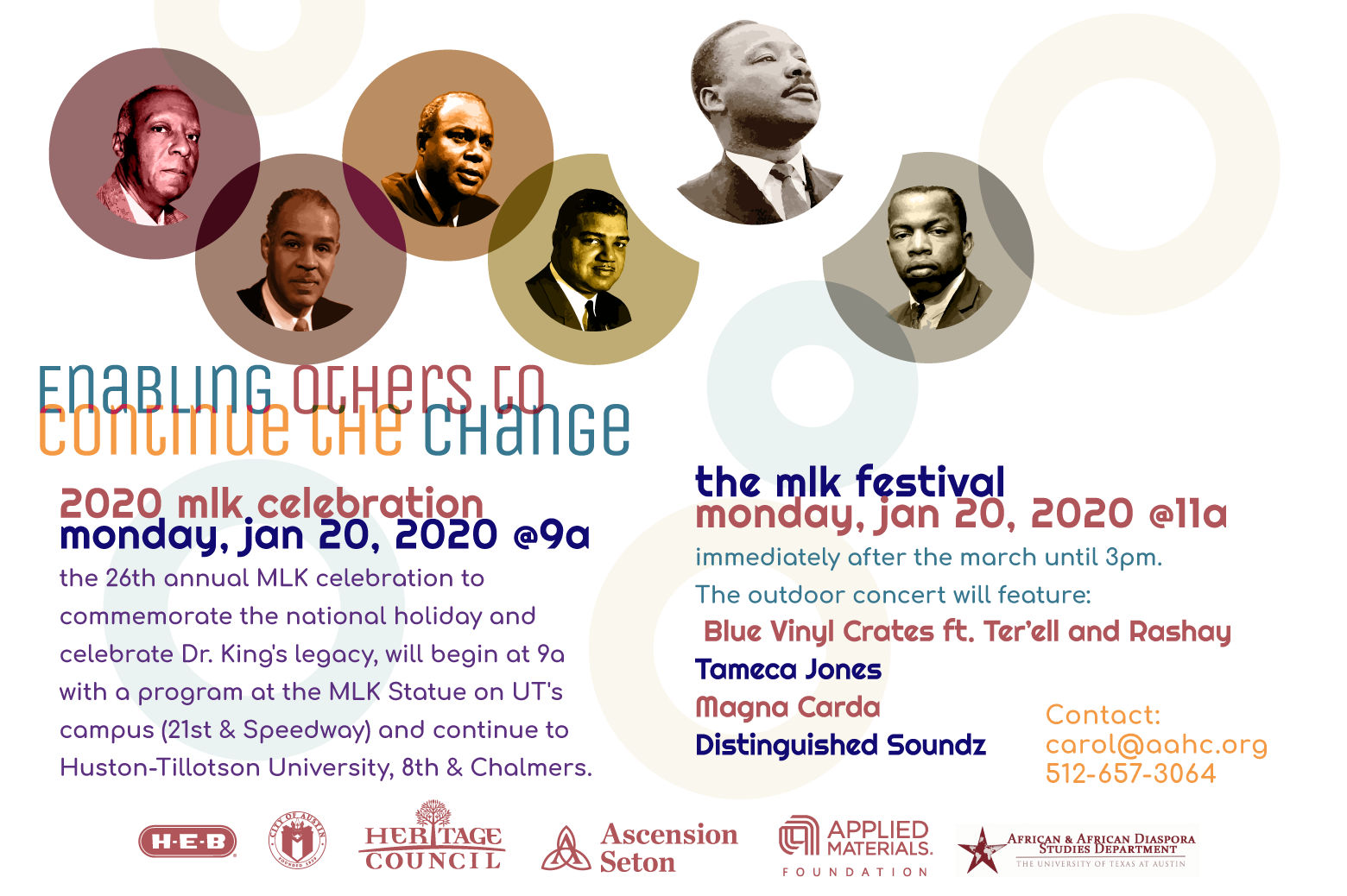 Digital illustration of MLK and the rest of the "Big Six" from multiple photo inspirations