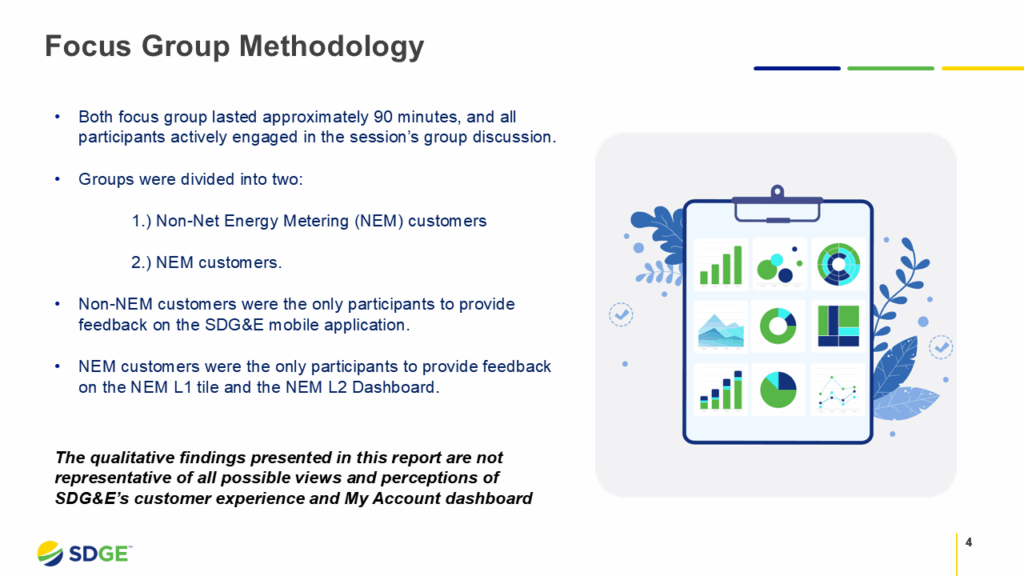 SDGE focus group readout presentation